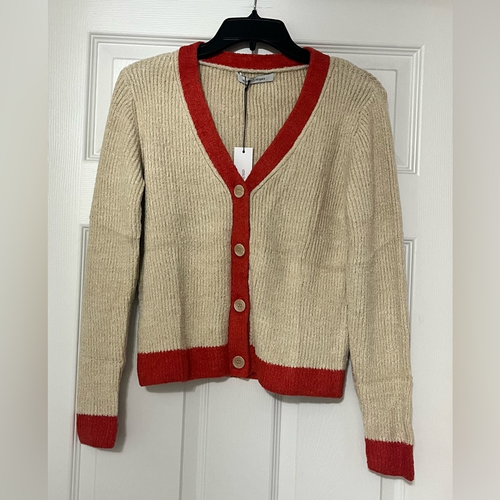 Revolve Stitches and Stripes Sweater Cardigan Size Small NWT